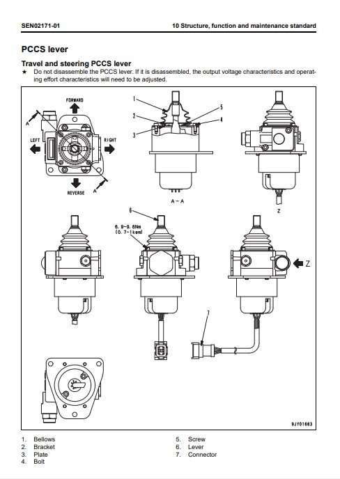 Komatsu D275A-5 Japan EGR Bulldozer Workshop Manual - Image 4