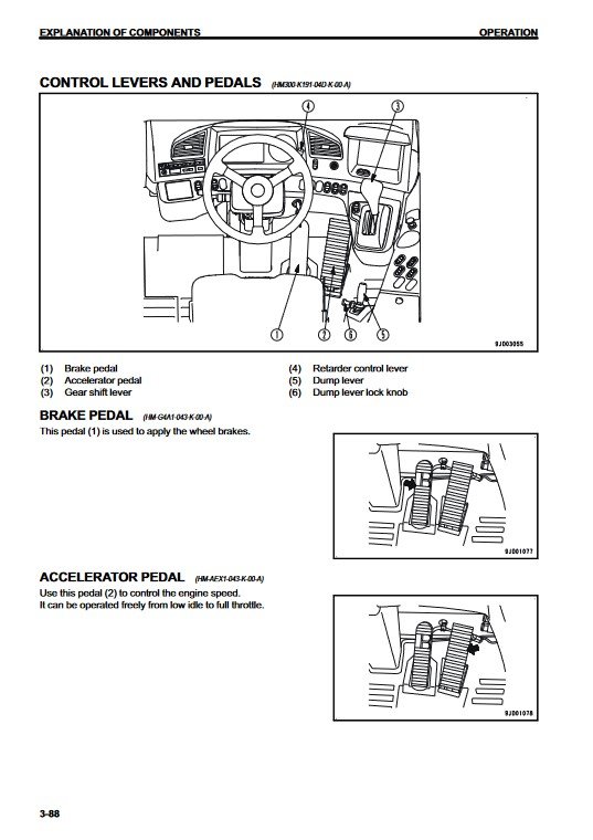 Komatsu HM300-3 Japan Dump Truck Operation and Maintenance Manual - Image 4