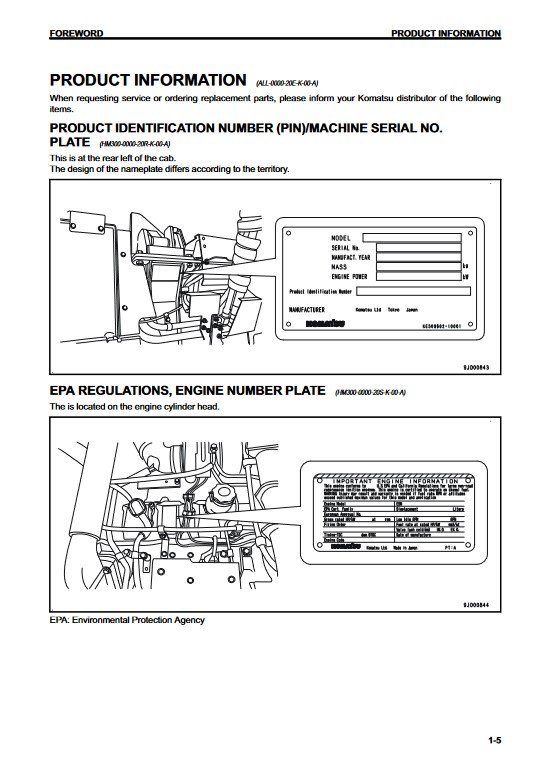 Komatsu HM300-3 Japan Dump Truck Operation and Maintenance Manual - Image 5