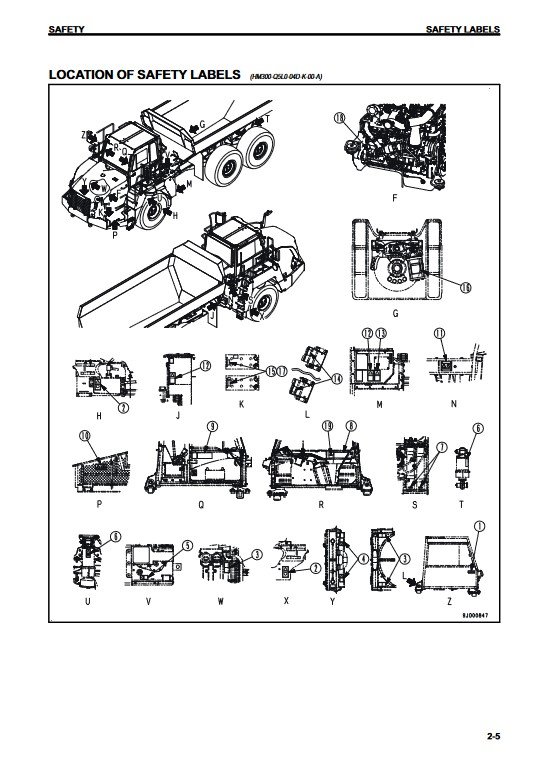 Komatsu HM300-3 Japan Dump Truck Operation and Maintenance Manual - Image 6
