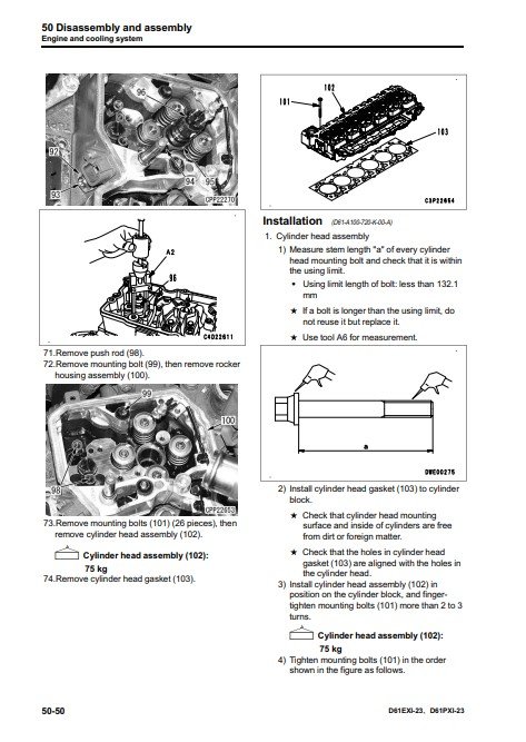 Komatsu D61EXi-23, Komatsu D61PXi-23 Japan Bulldozer Workshop Manual - Image 4