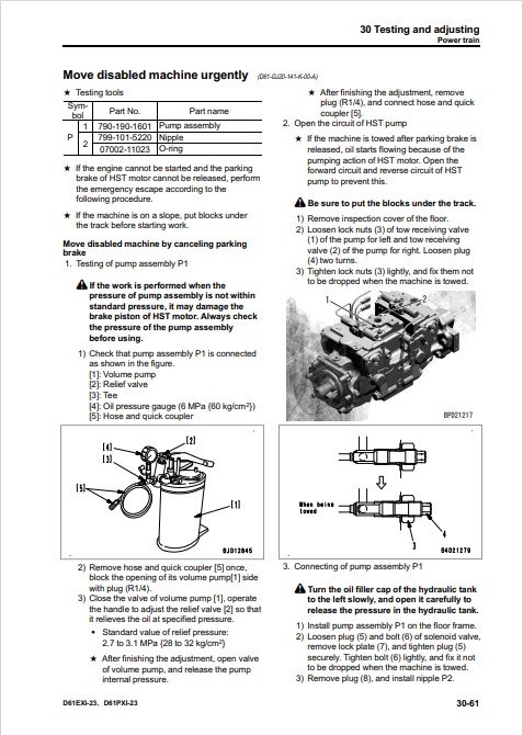 Komatsu D61EXi-23, Komatsu D61PXi-23 Japan Bulldozer Workshop Manual - Image 6