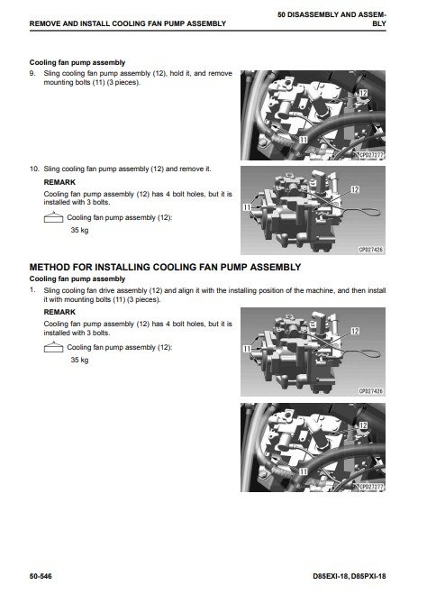 Komatsu D85EXi-18, Komatsu D85PXi-18 Bulldozer Workshop Manual - Image 4