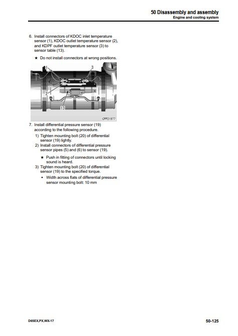 Komatsu D65EX-17, Komatsu D65PX-17, Komatsu D65WX-17 Bulldozer Workshop Manual - Image 8