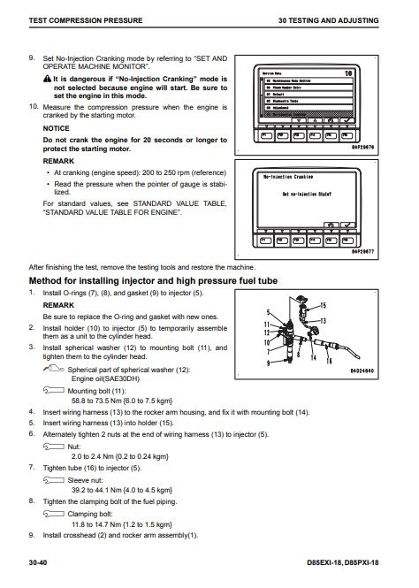 Komatsu D85EXi-18, Komatsu D85PXi-18 Bulldozer Workshop Manual - Image 8