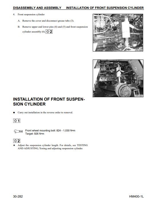 Komatsu HM400-1 USA Dump Truck Workshop Manual - Image 7