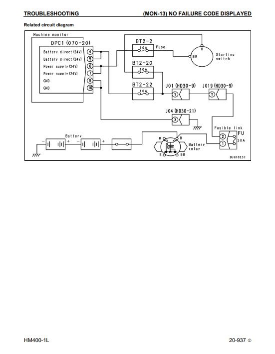 Komatsu HM400-1 USA Dump Truck Workshop Manual - Image 8