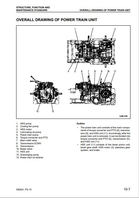 Komatsu D65EX-15, Komatsu D65PX-15, Komatsu D65WX-15 Bulldozer Workshop Manual - Image 8