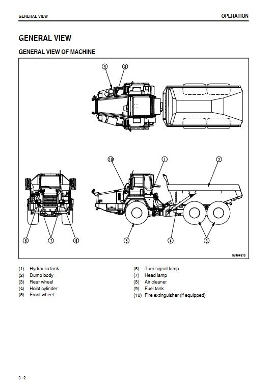 Komatsu HM300-2 Japan Dump Truck Operation and Maintenance Manual - Image 6