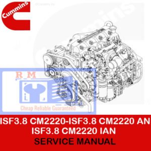 Cummins ISF3.8 CM2220 service manual, providing essential information for engine maintenance and troubleshooting