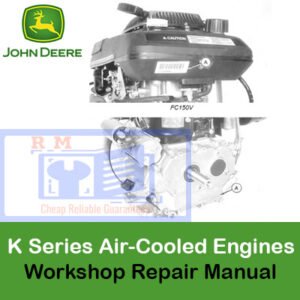 John Deere K Series Air-Cooled Engines Workshop Repair Manual, displaying detailed illustrations and repair guidelines for engines