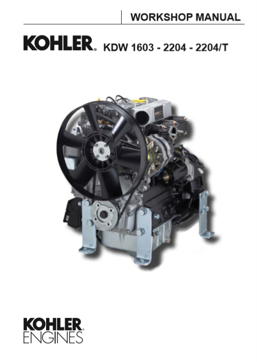 Kohler KWD 1603, Kohler KWD 2204, Kohler KWD 2204T Engines Workshop Manual - Image 2