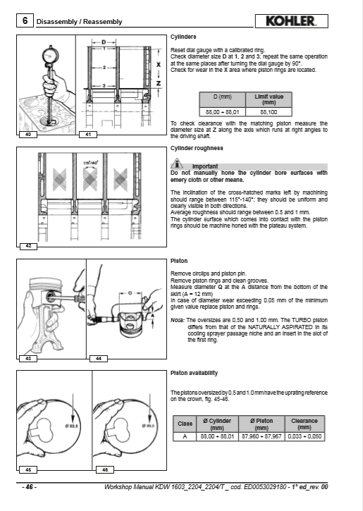 Kohler KWD 1603, Kohler KWD 2204, Kohler KWD 2204T Engines Workshop Manual - Image 6