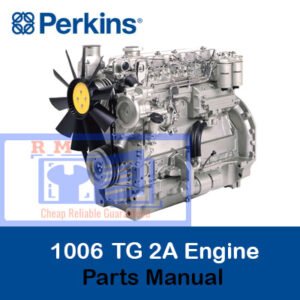 Perkins 1006 TG 2A Engine Parts Manual, displaying illustrations and specifications for engine components and repairs