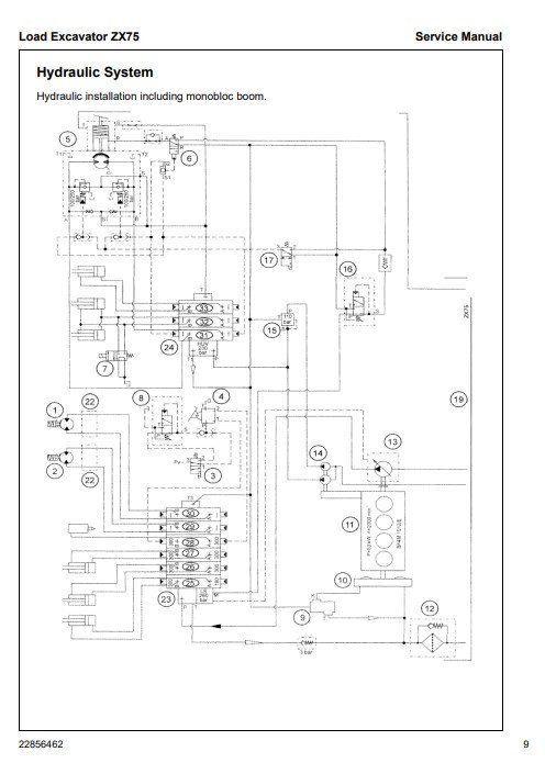 Ingersoll Rand ZX75 Excavator Service Repair Manual - Image 6