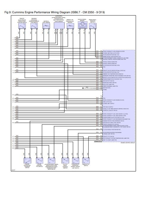 Cummins CM2350 Engine Performance Wiring Diagram - Image 3