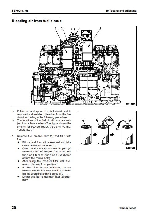 Komatsu 125E-5 Engine Series Workshop Manual - Image 5