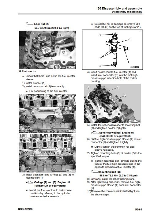 Komatsu 125E-6 Engine Series Workshop Manual - Image 3