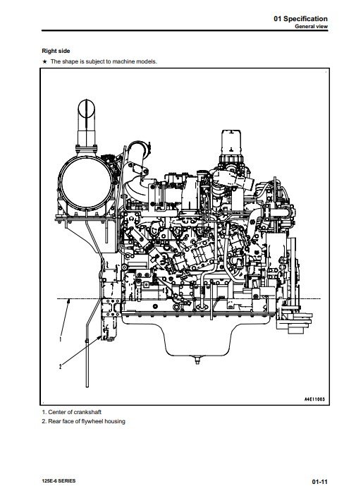 Komatsu 125E-6 Engine Series Workshop Manual - Image 6