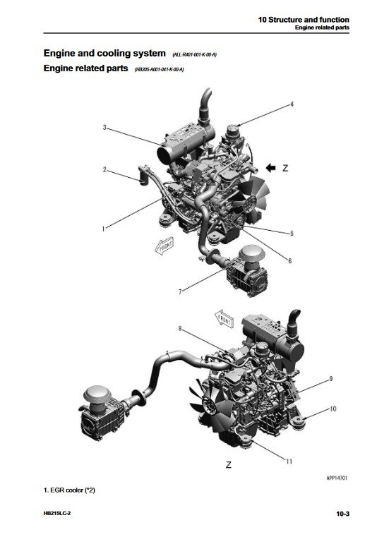 Komatsu HB215LC-2 Hybrid Excavator Workshop Repair Manual - Image 5