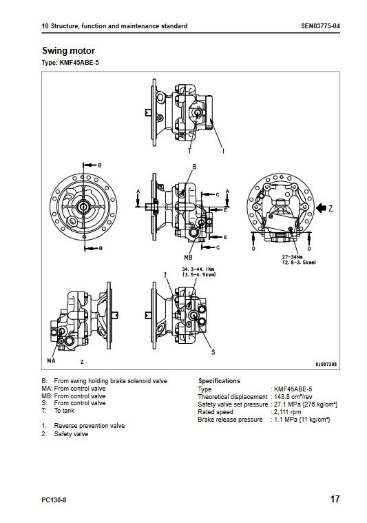 Komatsu PC130-8 Excavator Workshop Repair Manual - Image 3