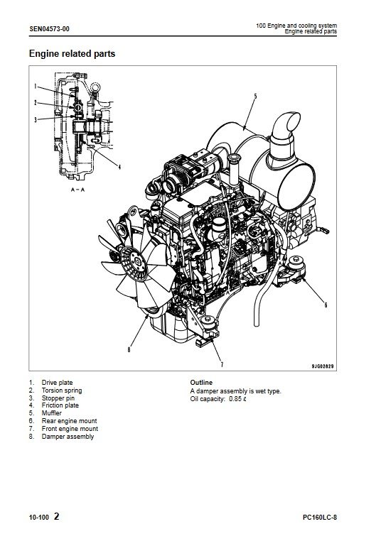 Komatsu PC160LC-8 Excavator Workshop Repair Manual - Image 5