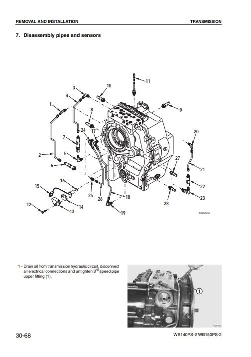 Komatsu WB140PS-2, Komatsu WB150PS-2 Italy Backhoe Loader Workshop Manual - Image 3