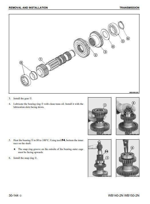 Komatsu WB140-2N, Komatsu WB150-2N USA Backhoe Loader Workshop Manual - Image 3