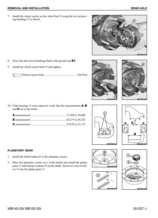 Komatsu WB140-2N, Komatsu WB150-2N USA Backhoe Loader Workshop Manual - Image 4