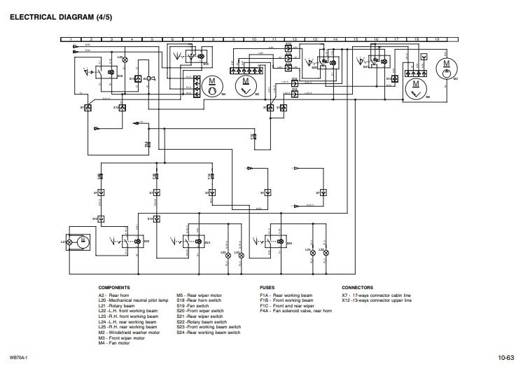 Komatsu WB70A-1 Backhoe Loader Workshop Manual - Image 7