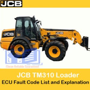 this is pdf manual related with ecu fault code list explanation for jcb tm310 wheel loader