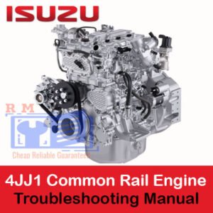 Isuzu 4JJ1 Common Rail Engine Troubleshooting Manual showcasing engine components and step-by-step troubleshooting guidance