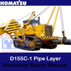 Komatsu D155C-1 Pipe Layer Workshop Repair Manual showcasing the equipment and repair instructions