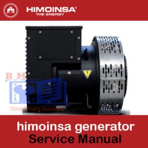 Himoinsa generator service manual cover featuring the brand logo and technical illustrations