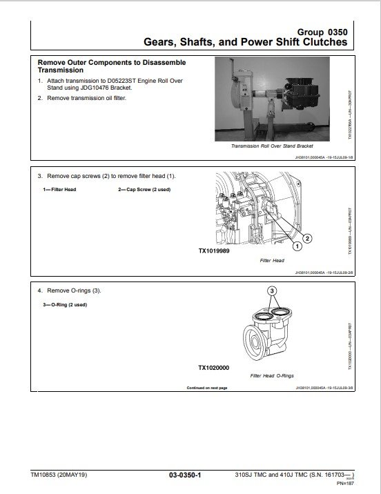 John Deere 310SJ and John Deere 410J Backhoe Loader Repair Technical Manual - Image 3