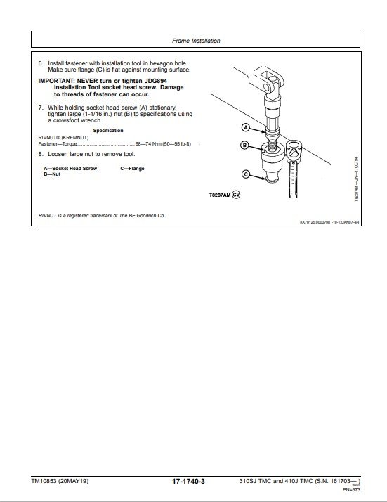 John Deere 310SJ and John Deere 410J Backhoe Loader Repair Technical Manual - Image 5
