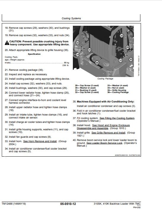 John Deere 310SK, John Deere 410K Backhoe Loaders With TMC Repair Technical Manual - Image 6