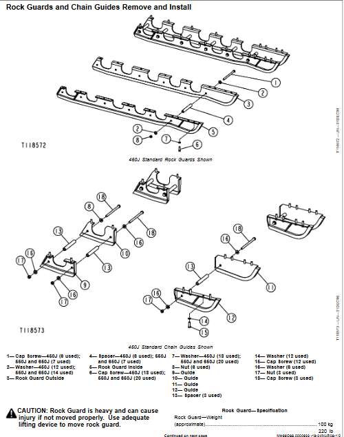 John Deere 450J, John Deere 550J, John Deere 650J Crawler Dozer Repair technical Manual - Image 4