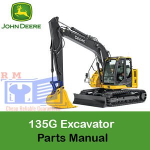 John Deere 135G Excavator Parts Manual, displaying parts diagrams and lists for effective maintenance and repair guidance