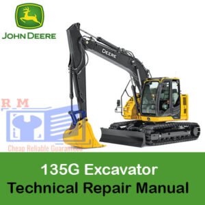 John Deere 135G Excavator Technical Repair Manual, showcasing essential repair information and technical guidelines