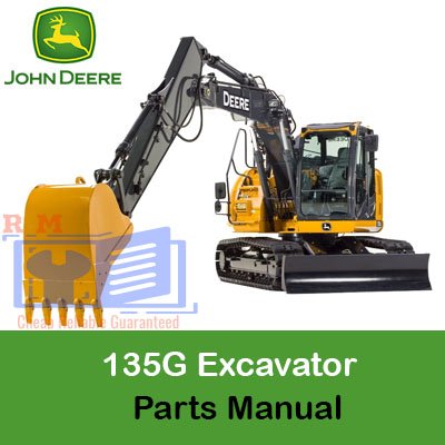 John Deere 135G Excavator Parts Manual, displaying parts diagrams and maintenance instructions for efficient repairs