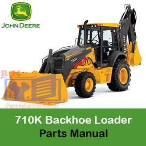 Comprehensive parts catalog for the John Deere 710K Backhoe Loader, including detailed illustrations and part numbers