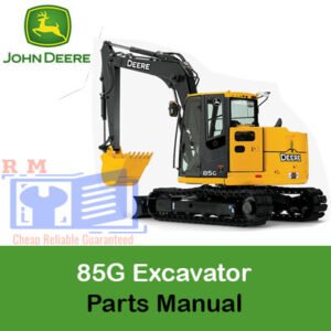 Comprehensive parts manual for the John Deere 85G Excavator, outlining necessary components for effective operation and repair