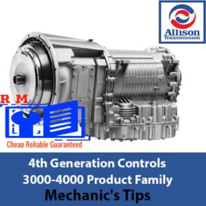 Allison 4th Generation Controls 3000-4000 Product Family displayed, emphasizing cutting-edge technology for optimal vehicle control
