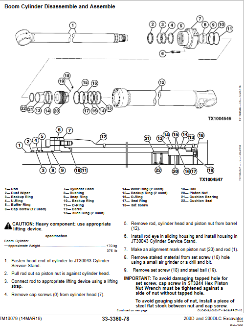 John Deere 200D, John Deere 200DLC Excavator Repair Technical Manual - Image 5