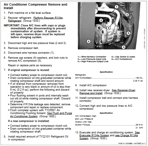 John Deere 35D and John Deere 50D Excavator Technical Repair Manual - Image 5
