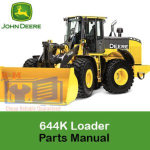 John Deere 644K Loader Parts Manual with detailed illustrations and specifications for loader components