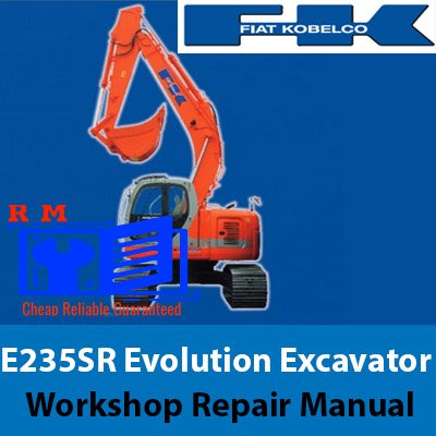 Workshop manual for Kobelco E235SR Evolution Excavator, showcasing technical details and operational guidelines