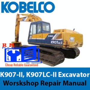 Comprehensive repair manual for Kobelco K907-II and K907LC-II Excavators, focusing on workshop procedures and maintenance