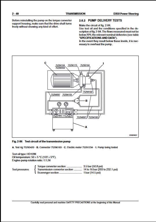 Kobelco D350 Power Steering Crawler Dozer Workshop Manual - Image 3